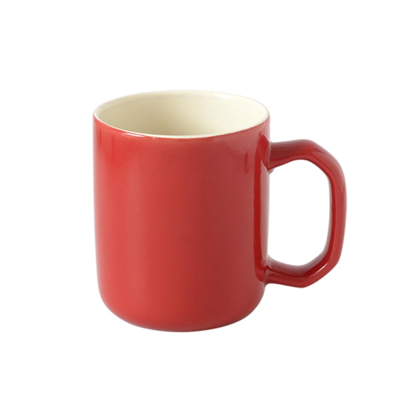 Amazon.co.jp: MJKQ9 マグカップ 可愛い 赤 陶器 シンプル 和風